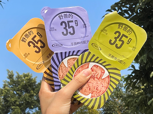 野兽的35g 宠物猫主食餐盒 ｜ 宠物 猫 罐头 包装 品牌