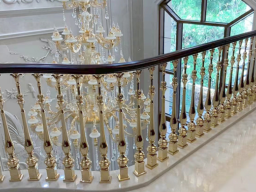 铝艺雕花楼梯护栏 打造别墅新天地