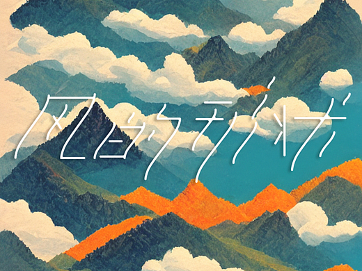 字体版式设计｜风的形状