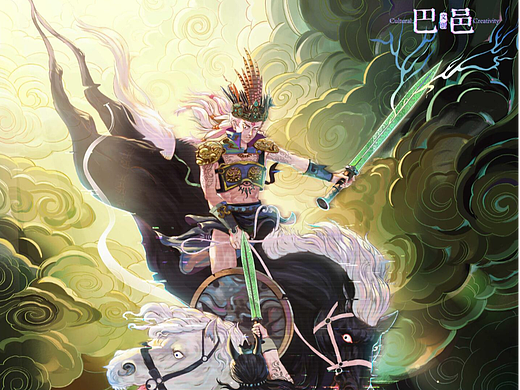 柳叶剑 文创插画