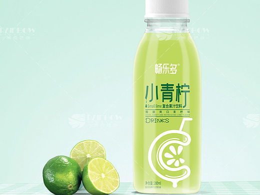 小青柠果汁饮料包装设计
