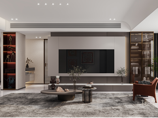 現(xiàn)代設(shè)計案例|樹深時見鹿，溪午不聞鐘。（個人主頁-ZNjA2MDA0NzY=） - 家裝設(shè)計 - 站酷設(shè)計師揚(yáng)芊榆原創(chuàng)素材 - 站酷ZCOOL