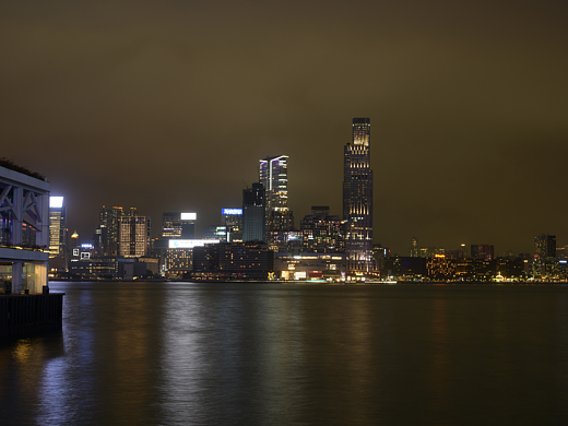 香港湾仔码头——夜景黑金调色
