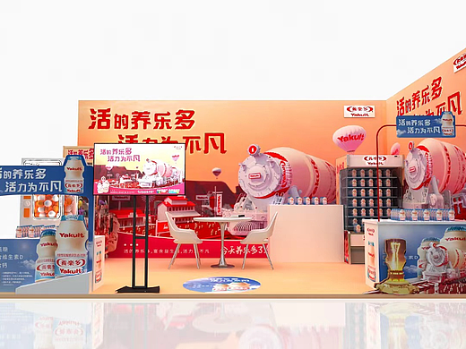 养乐多展位3D效果图