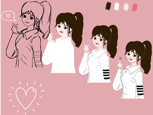 最近头像插画（个人主页-ZNjE4MzA5NDA=） - 商业插画 - 站酷设计师moc王原创素材 - 站酷ZCOOL
