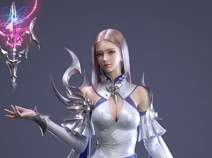 【翼次方】角色建模|银发魔法师
