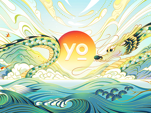 悠享时 X 黏力仁｜端午中秋美食包装插画主视觉