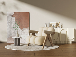 沙發(fā)椅 場景臨摹搭建