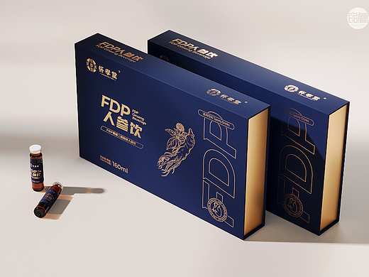 保健品包装设计FDP人参饮包装设计口服液