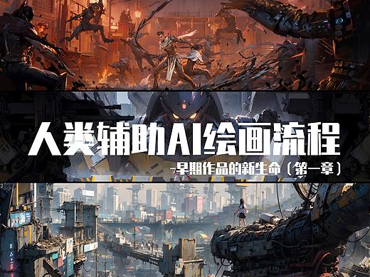 人类辅助AI绘画流程 - 早期作品的新生命第一章