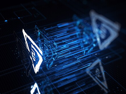 AE模板|简洁动态高级光线标志LOGO演绎科技电影预告片