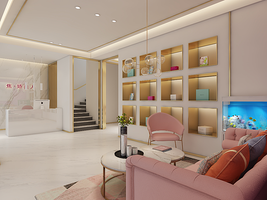 美容院作品（个人主页-ZNjYxODYwNjA=） - 家装设计 - 站酷设计师帽子陈原创素材 - 站酷ZCOOL