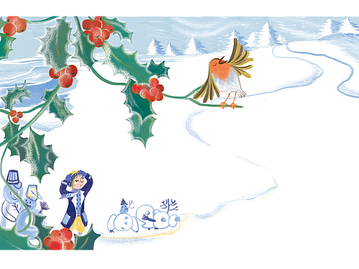 我聽(tīng)到一只鳥(niǎo)放聲歌唱（個(gè)人主頁(yè)-ZNTk4MDQ5OTY=） - 兒童插畫(huà) - 站酷設(shè)計(jì)師涂曼璐原創(chuàng)素材 - 站酷ZCOOL