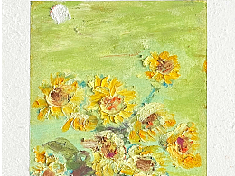 南河灣|油畫棒原創(chuàng)花卉作品合集