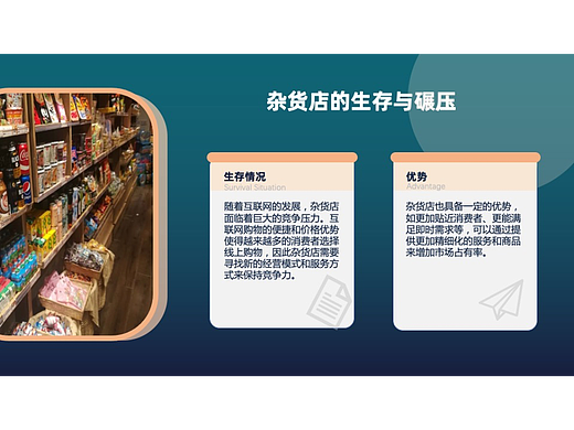 【Day03-打卡杂货店生存情况与优势】（个人主页-ZNjUwMjYzNjg=） - PPT/Keynote - 站酷设计师渊博的猫爱吃鱼原创素材 - 站酷ZCOOL