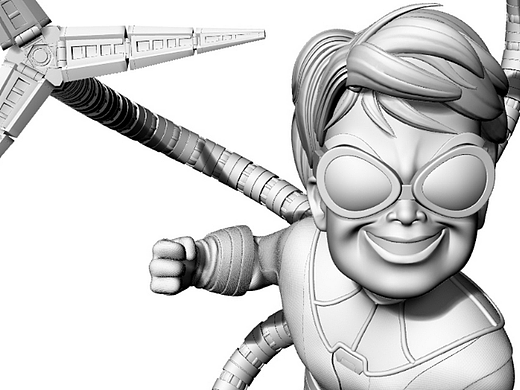 迷你章魚博士模型（個人主頁-ZNjQ4NzYyMDg=） - 機(jī)械/交通 - 站酷設(shè)計師佩奇總原創(chuàng)素材 - 站酷ZCOOL