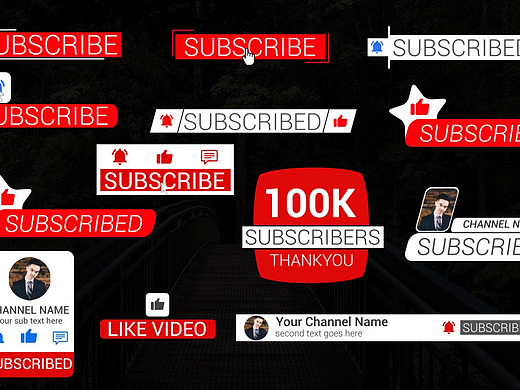 PR模板|外观流畅清晰创意动画标题介绍订阅包片头