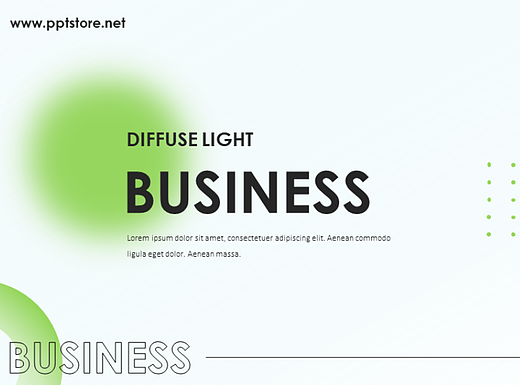 【耀你好看】清爽弥散渐变极简商务时尚模板