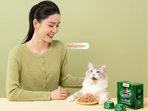 红狗主粮详情页设计:肉食风暴猫/狗粮、小绿罐湿粮