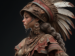 midjourney角色-酋長