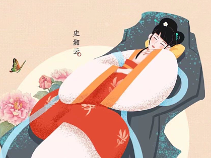 只有红楼梦二十四节气插画海报