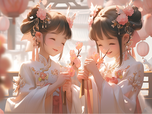 插画人物系列—闺蜜