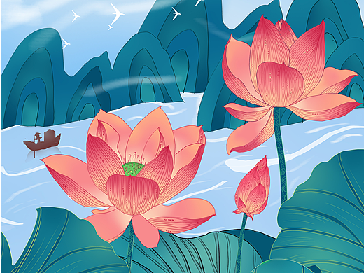 国风插画-练（个人主页-ZNTkxNDE0OTY=） - 创作习作 - 站酷设计师薄荷wanan原创素材 - 站酷ZCOOL