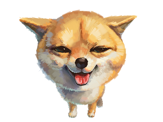 小狗手绘插画