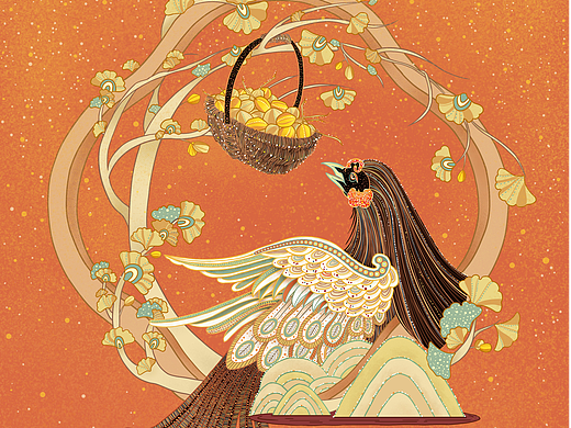 国风插画包装【银杏露酒】- 25°雅致微醺