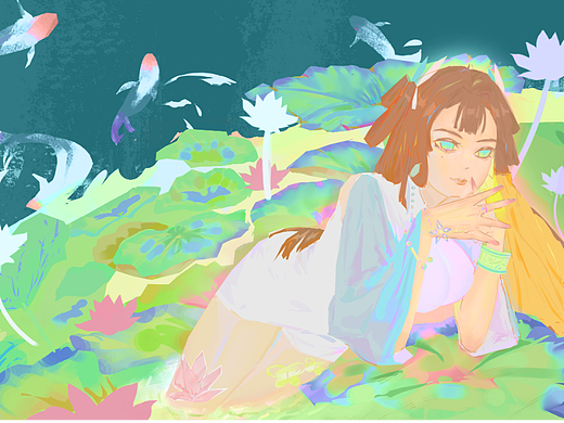 原创小荷花（个人主页-ZNTkzMTU3MTY=） - 创作习作 - 站酷设计师妻DR原创素材 - 站酷ZCOOL