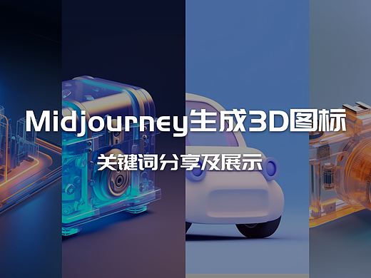 Midjourney生成3D图标关键词分享及展示