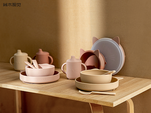 婴儿餐具产品摄影丨咕哩派 × 简木视觉 餐盘杯子碗具②