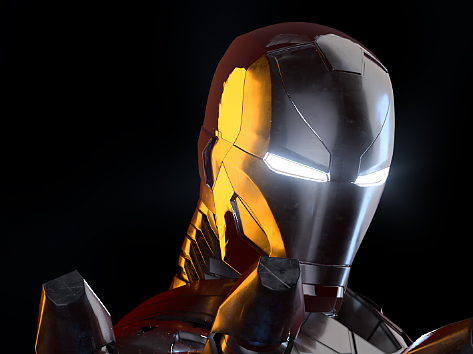 钢铁侠渲染练习作品