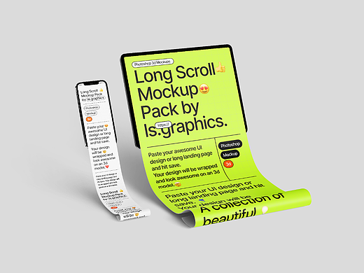 【枫思原创】屏幕褶皱效果样机设计