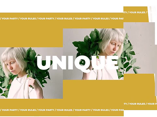 PR模板|快闪动态文字排版潮牌广告时尚服装走秀宣传片