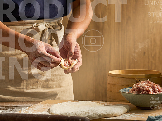 蒸肉包早餐包子猪肉包美食摄影静物摄影