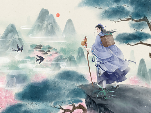 《锦色》杂志插画