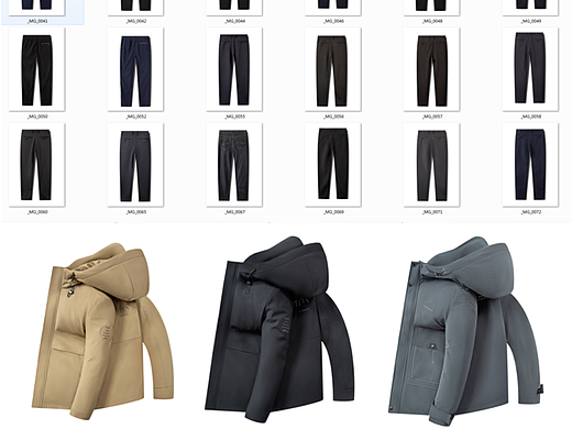 电商服装拍摄平铺挂拍白底图 静物拍摄