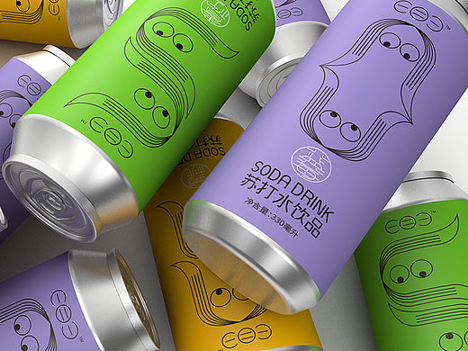 苏打水系列包装设计