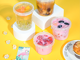 奶茶桶攝影拍照/水果桶/水果撈攝影后期