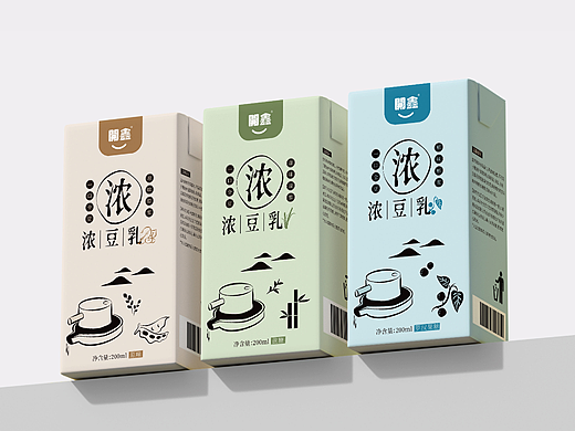 開鑫浓豆乳包装