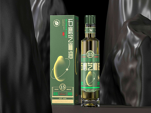 芝麻油×后潮｜石磨芝麻油包装设计