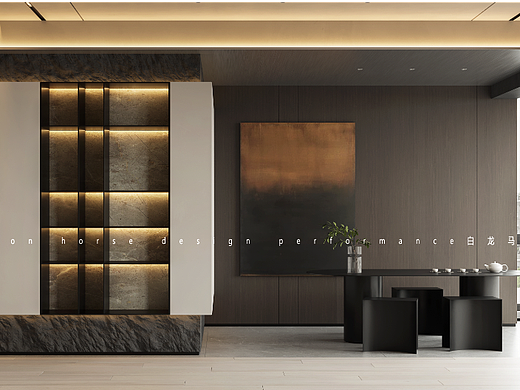 现代极简风——白龙马设计