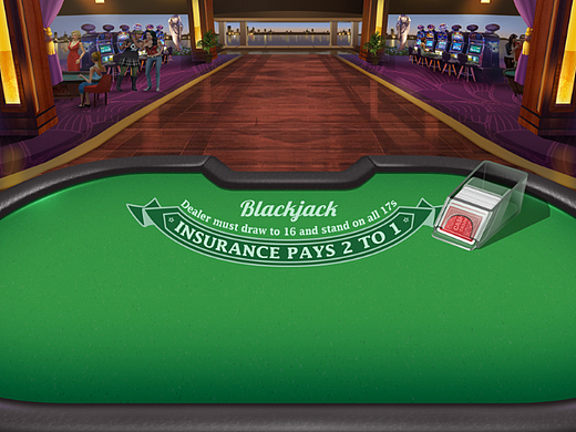 棋牌场景-棋牌桌子-欧美Casino背景原画