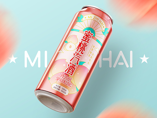 MIZHIHAI水果汽酒包装设计