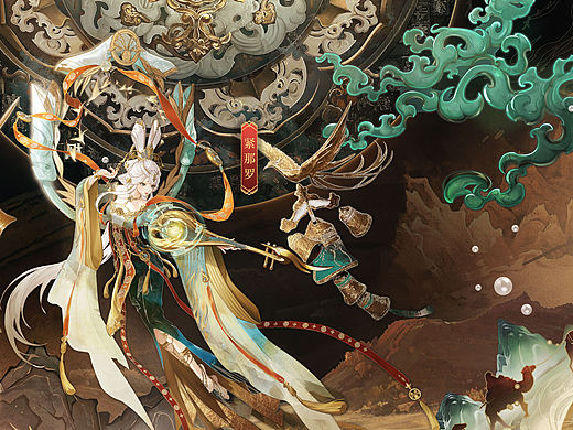  《决战平安京》春节系列-祈霄玉晏系列-KV设计