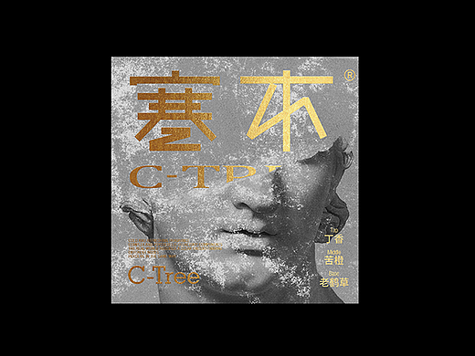 寒木 C-Tree 复古热烫金香薰礼盒设计