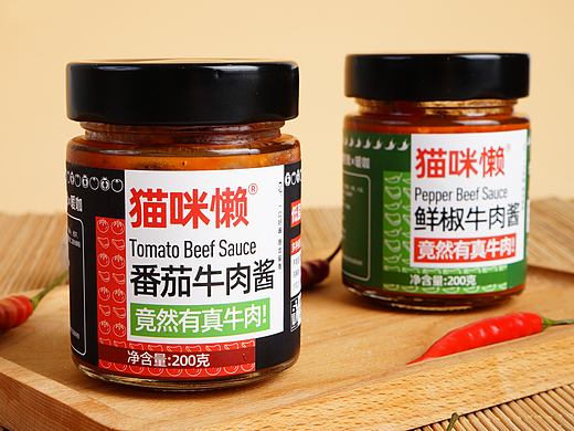 轻食0脂牛肉酱|包装设计+摄影+详情主图