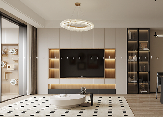 现代法式-白龙马效果图