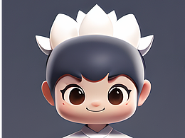 莲花IP形象可爱小女孩